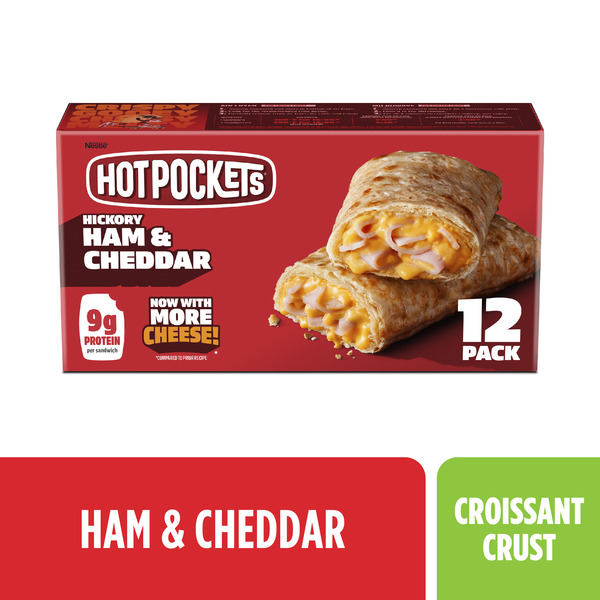 Hot Pockets Hickory Ham Cheese Frozen Sandwiches Same-Day