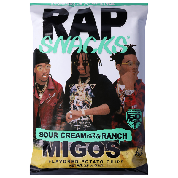 Rap Snacks Potato Chips, Sour Cream with a Dab of Ranch Same-Day