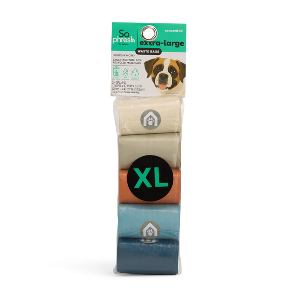 So Phresh Extra-Large Unscented Dog Waste Bags