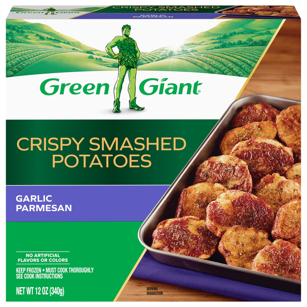 Green Giant Crispy Smashed Potatoes, Garlic Parmesan