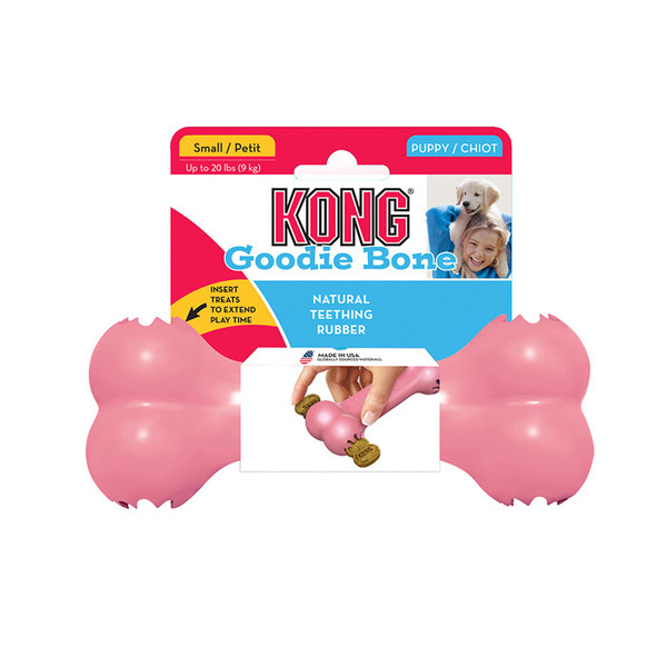 Kong Small Puppy Goodie Bone Natural Teething Rubber