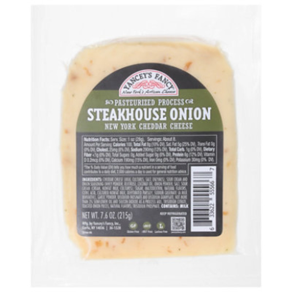 Yancey's Fancy Cheese, Pasteurized Process, Steakhouse Onion Aged Cheddar