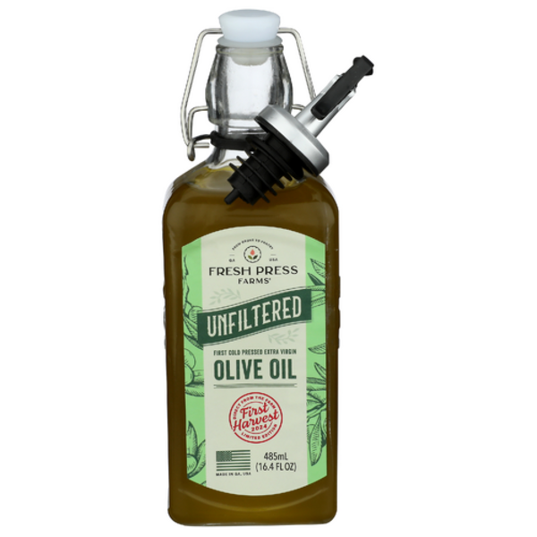 Fresh Press Farms Unflitered Extra Virgin Olive Oil First Harvest