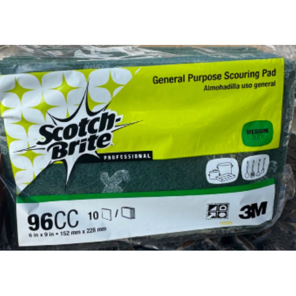 Scotch-Brite - Medium Duty Scouring Pads 96CC, 6x9 - 10 ct