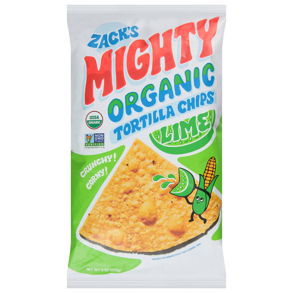 Zack's Mighty Lime Tortilla Chips, Organic Same-Day Delivery or