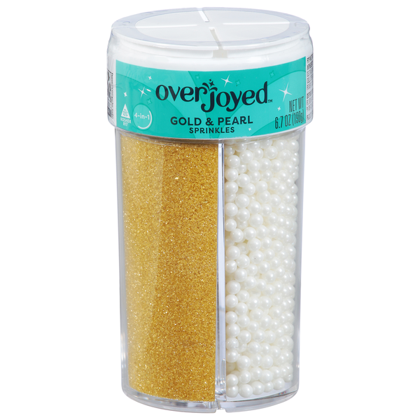 Overjoyed Sprinkles, Gold & Pearl, 4-in-1