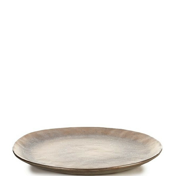 Southern Living Astra Collection Glazed Bronze Metallic Dinner Plate