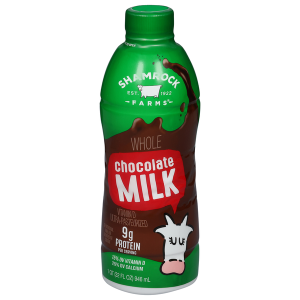 Milk。 Shamrock Farms Milk, Chocolate, Whole Same-Day Delivery | Cardenas
