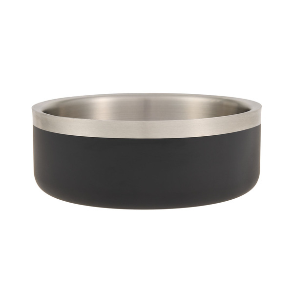 Top Paw Insulated Stainless Steel Dog Bowl - Black