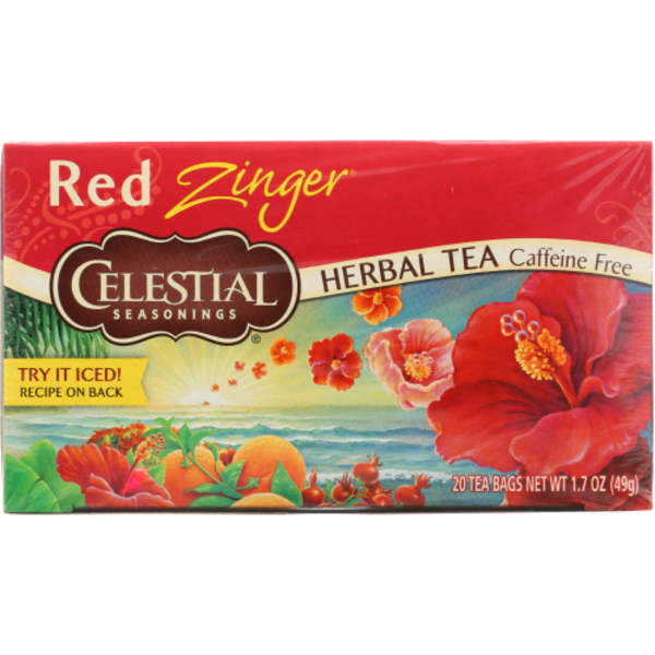 Celestial Seasonings Red Zinger Caffeine Free Herbal Tea Bags Same