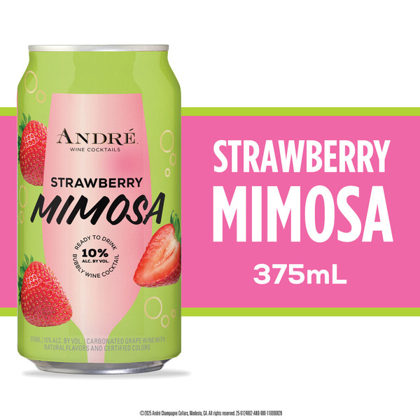 André Strawberry Mimosa Sparkling Wine Cocktail Same-Day Delivery