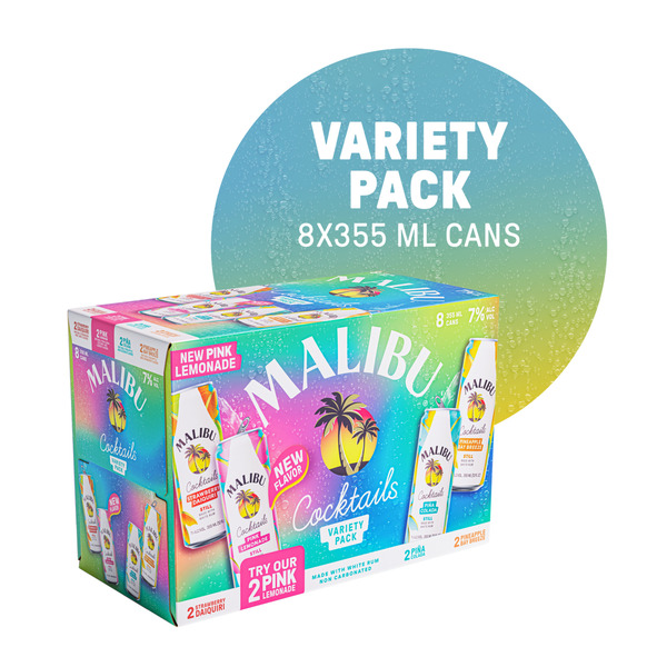 Malibu Ready to Drink Cocktail Variety Pack Same-Day Delivery or