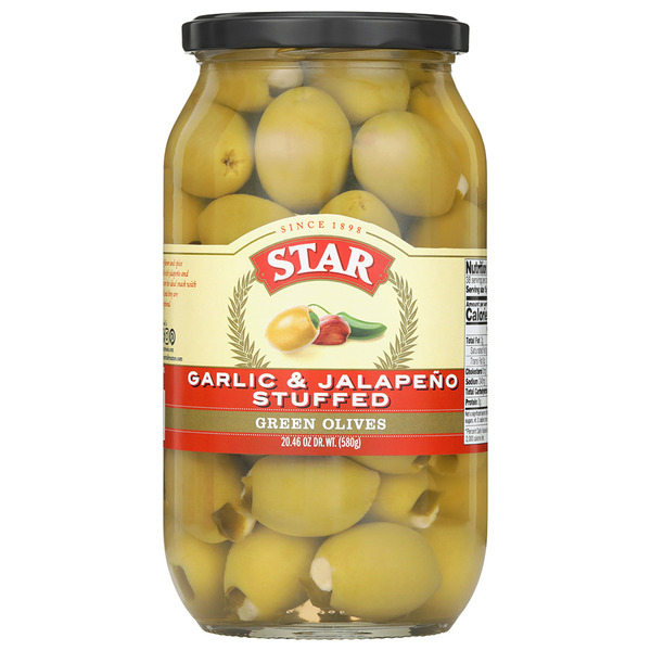 STAR Garlic & Jalapeno Stuffed Green Olives