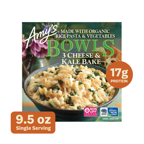 Amy's Kitchen Gluten Free Three Cheese Kale Bowl