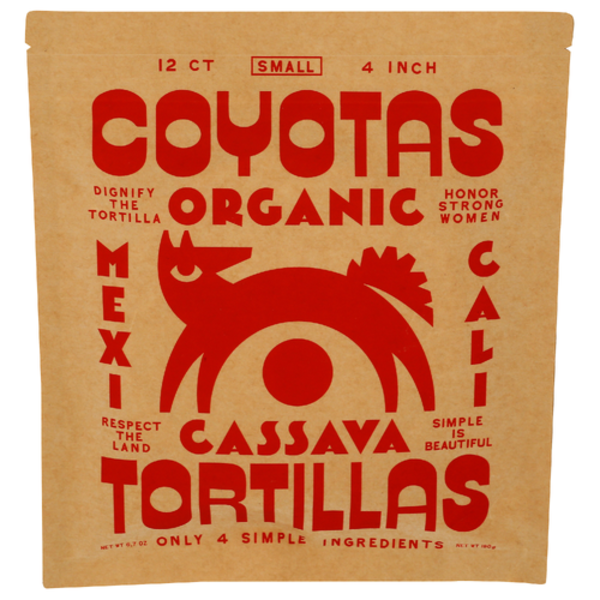 Coyotas Organic Tortillas Organic 4 Inch Cassava Tortillas