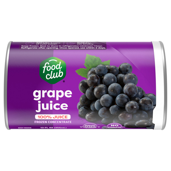 Food Club 100% Grape Juice Frozen Concentrate Same-Day Delivery or