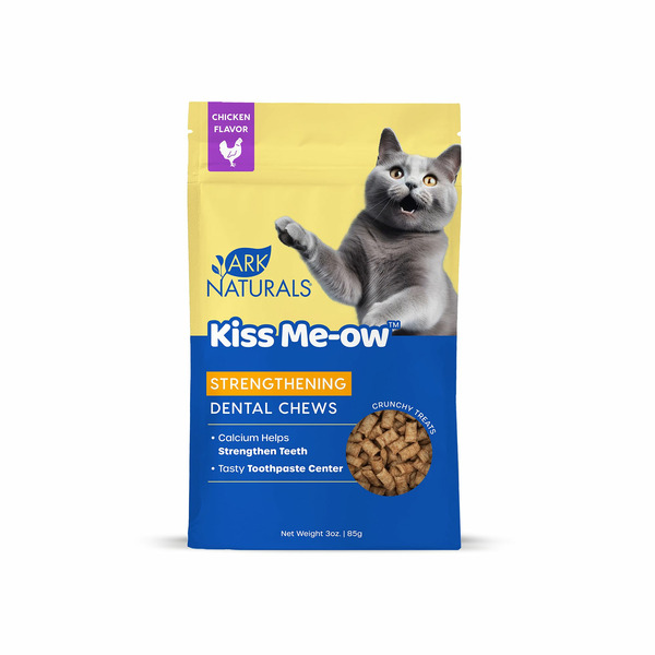 Ark Naturals Kiss Me-ow Chicken Flavor Strengthening Dental Chews