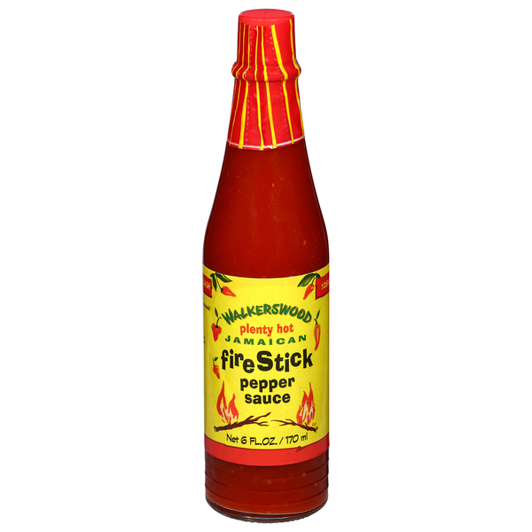 Walkerswood Pepper Sauce, Jamaican, Firestick, Plenty Hot