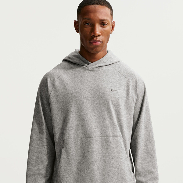 Nike Men's Dri-FIT Primary NanoKnit UV Hoodie, XL - Smoke Grey
