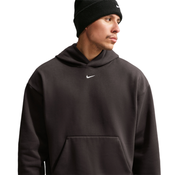 Nike Men's Solo Swoosh Fleece Hoodie, XL - Velvet Brown