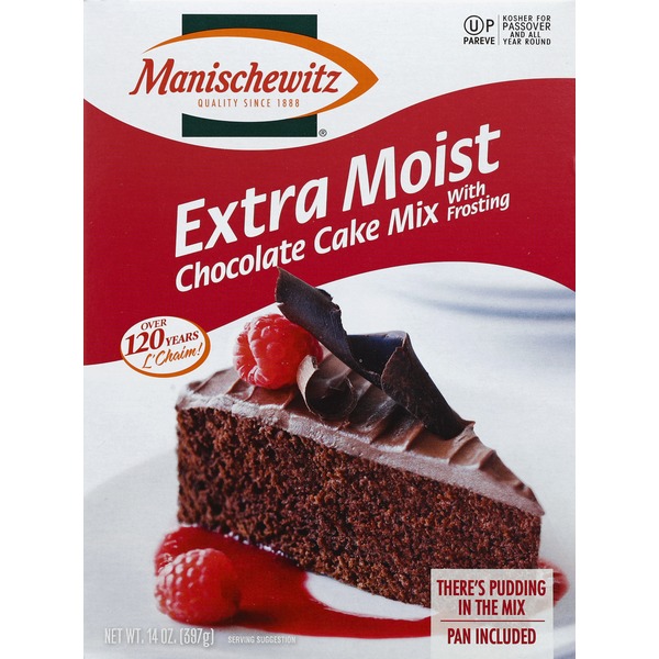 Manischewitz Cake Mix, Chocolate, Extra Moist, with