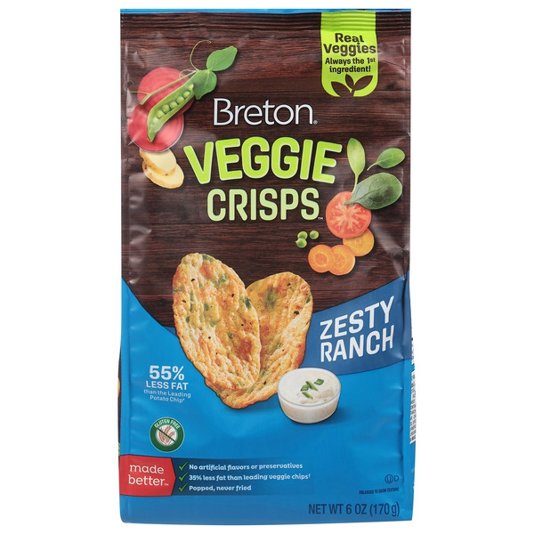 Dare Breton Veggie, Zesty Ranch, Crisps Same-Day Delivery or
