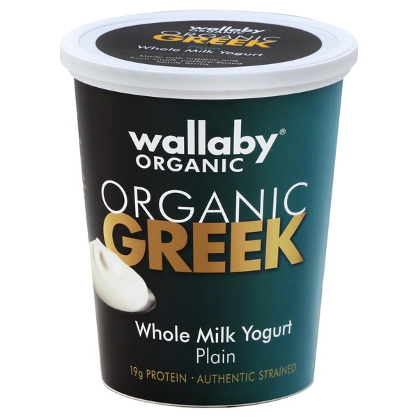 Wallaby. Organic Whole Milk Plain Greek Yogurt from HEB Instacart