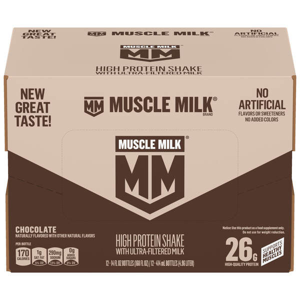 MUSCLE MILK CHOC. 14 Z