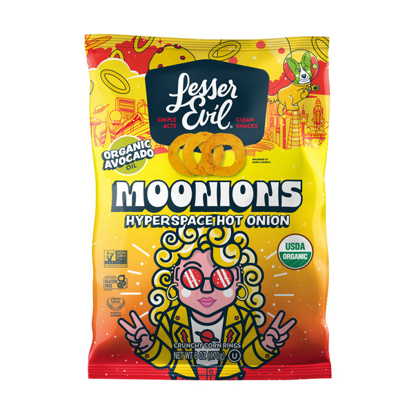 LesserEvil Organic Moonions, Hyperspace Hot Onion Same-Day