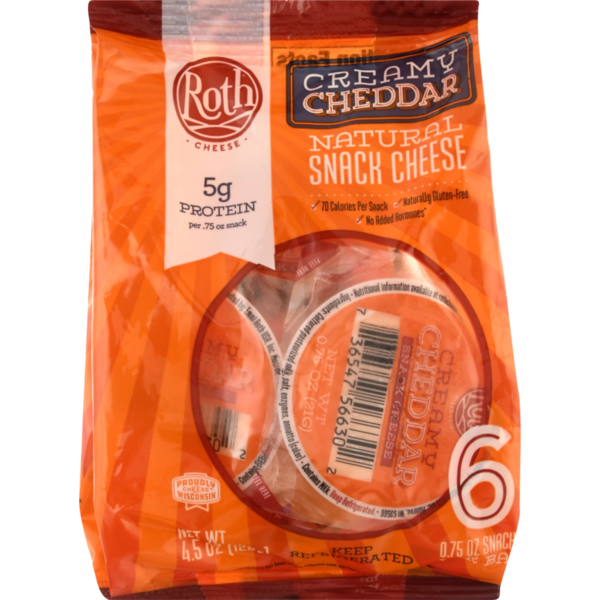 Roth Snack Cheese, Natural, Creamy Cheddar Same-Day Delivery or Pickup ...