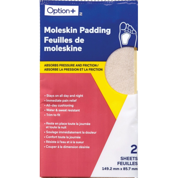 OPTION+ Moleskin Padding Strips Same-Day Delivery | Rexall