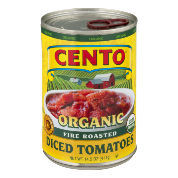 Cento Organic Diced Tomatoes Fire Roasted (14.5 oz) Instacart