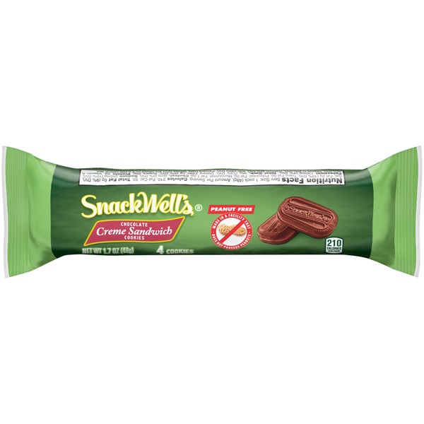SnackWell's Chocolate Creme Sandwich Cookies (1.7 oz) Instacart