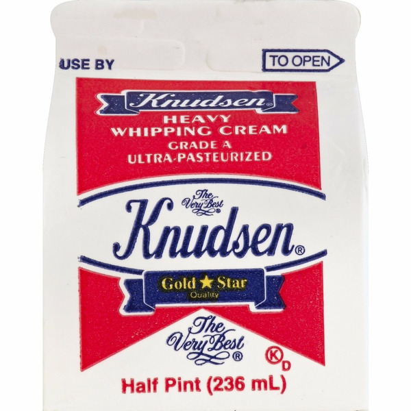 Knudsen Cream Heavy Whipping Ultra-Pasteurized Half Pint Squat