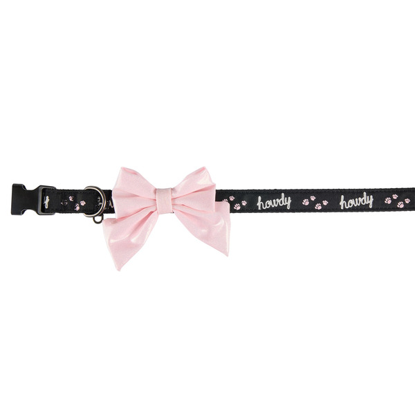 Thrills & Chills Howdy Halloween Dog Collar, Medium - Black
