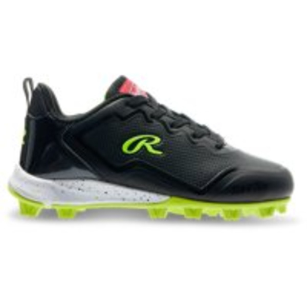 Rawlings Boys' Top Speed Low Rubber Molded Cleats, 4