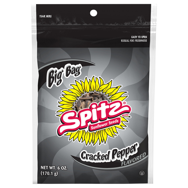 Spitz Cracked Pepper Flavored Sunflower Seeds