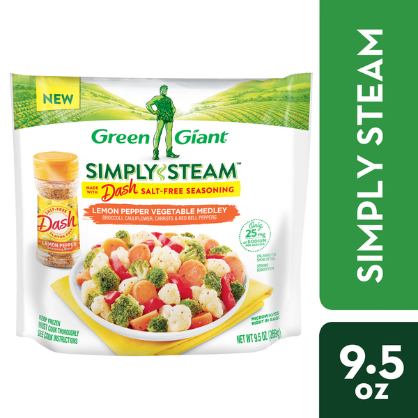 Green Giant Simply Steam Lemon Pepper Vegetable Medley, Frozen Vegetable Mix