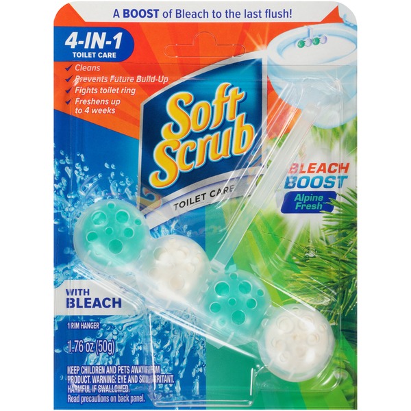 Soft Scrub Rim Hanger Toilet Bowl Cleaner, Alpine Fresh with Bleach (1
