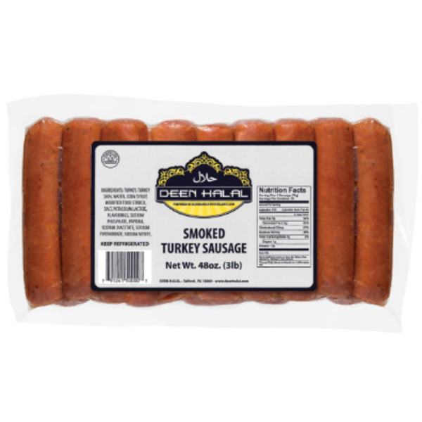 Deen Halal - Mild Turkey Sausage - 3 lbs