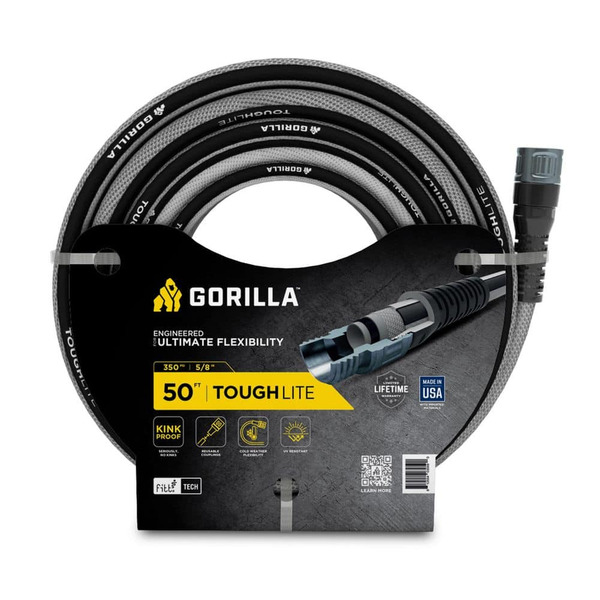 Gorilla Toughlite 5/8 In. X 50 Ft. Heavy Duty Garden Hose