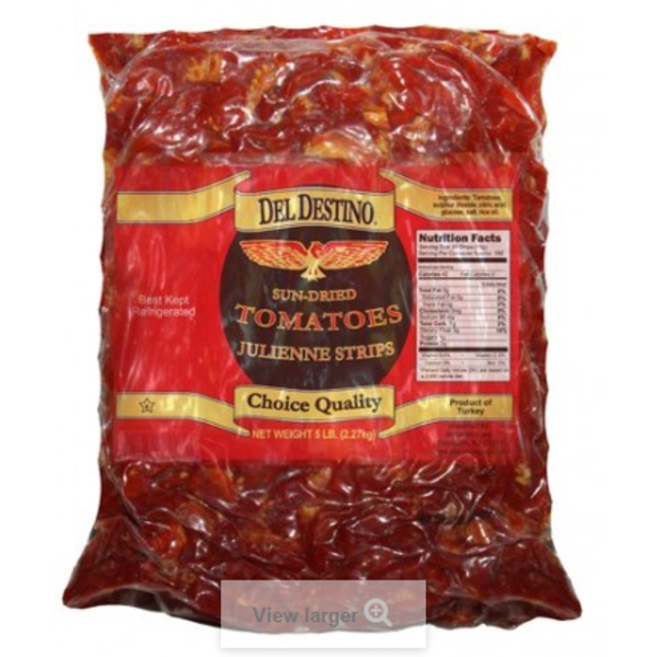 Del Destino - Sun Dried Tomato Strips - 5 lb Bag