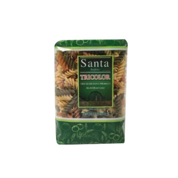 Sophia Tri-Color Fusilli Pasta