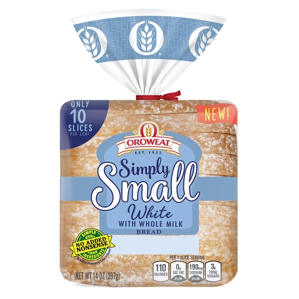 Oroweat Simply Small White Bread (14 oz) Instacart