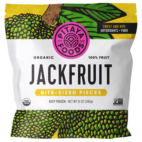 Pitaya Foods Organic Ripe Jackfruit Bite-Sized Pieces Same-Day