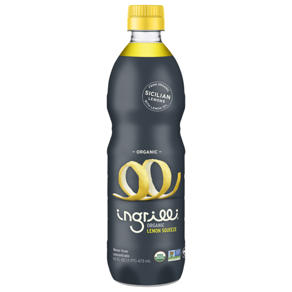 Volcano Lemon Juice Organic Italian Ingrilli 100% Lime Juice From Concentrate, 4 Fl Oz Squeeze Bottles Pack Of 3 Orange Juice Organic