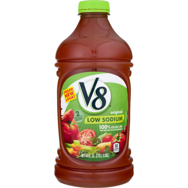 campbell's low sodium tomato juice nutrition label