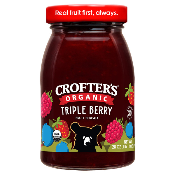 Crofter's Organic Triple Berry Spread, 28 oz
