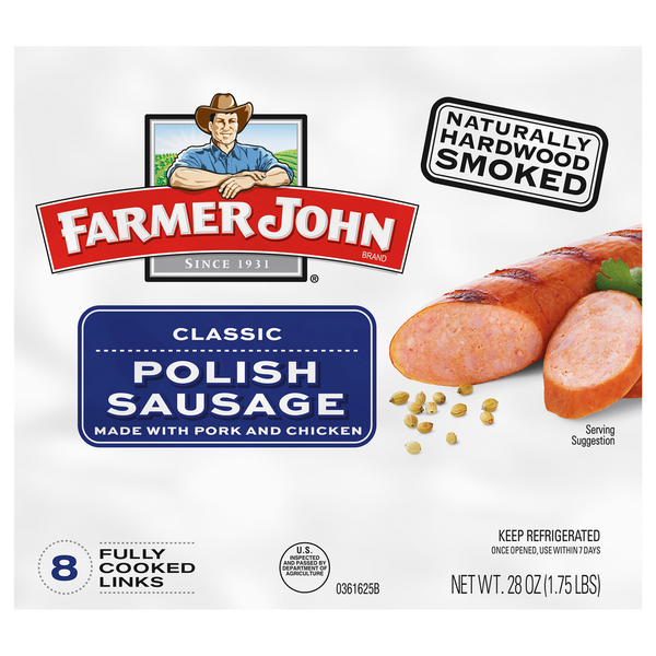 Farmer John Naturally Hardwood Smoked Classic Polish Sausage