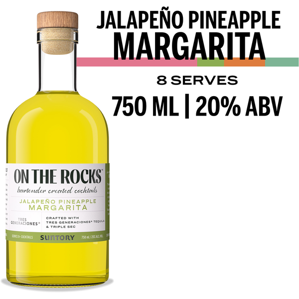 On The Rocks Tres Generaciones Jalapeño Pineapple Margarita Same